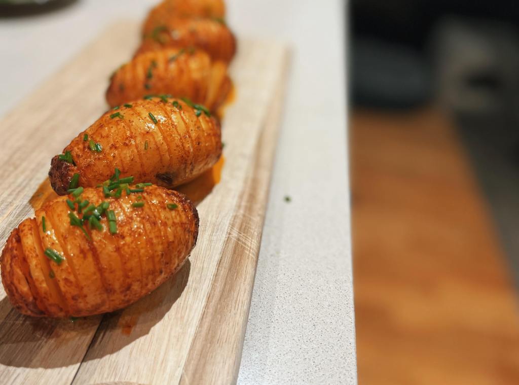 Mini Hasselback Potatoes with Chive&nbsp;Butter