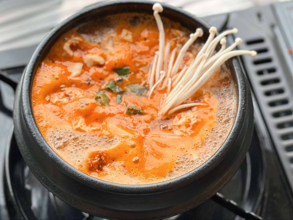Sundubu Jjigae or Soondubu Jjigae (순두부&nbsp;찌개)